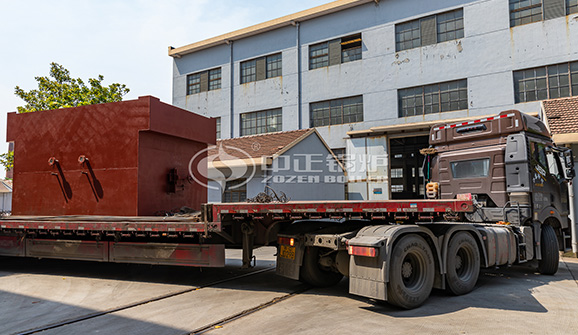 泉發(fā)染整15噸SZL系列生物質鏈條爐排蒸汽鍋爐項目